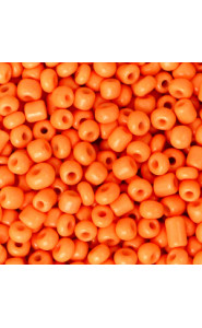 Glas rocailles kralen 8/0 (3mm) Neon orange